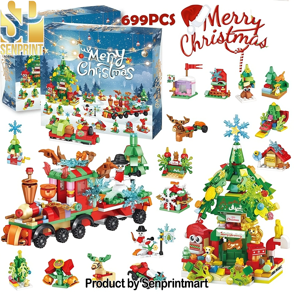 Christmas Building Block Set 2025 Holiday Countdown Toys Christmas Countdown Calendar 2025