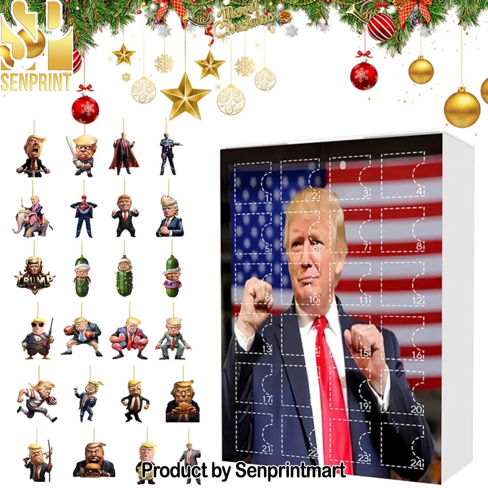 Christmas Trump Ornament Xmas Tree Christmas Gift Calendar 2025