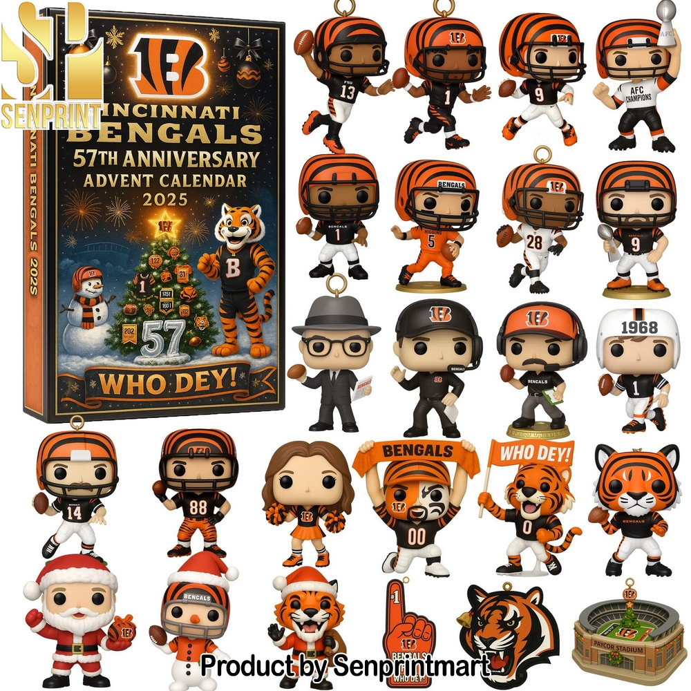 Cincinnati Bengals 57th Anniversary 2025 Advent Calendar Box 2025
