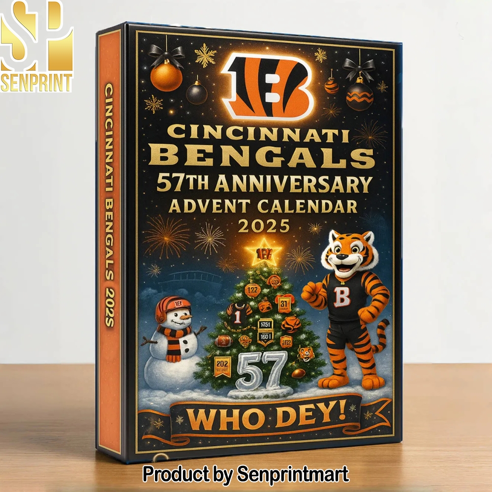 Cincinnati Bengals Cincinnati Bengals 57th Anniversary Festive Countdown Calendar 2025