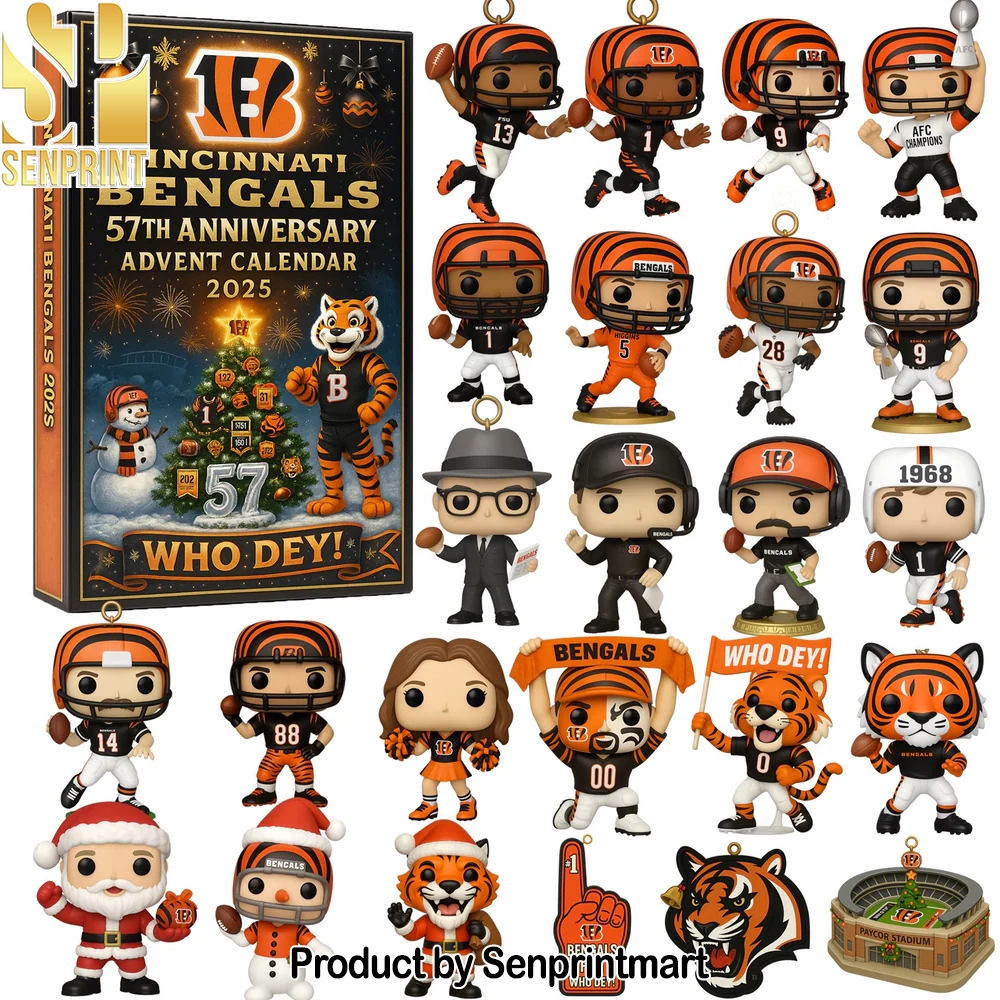 Cincinnati Bengals x NFL Anniversary Christmas Gift Calendar 2025