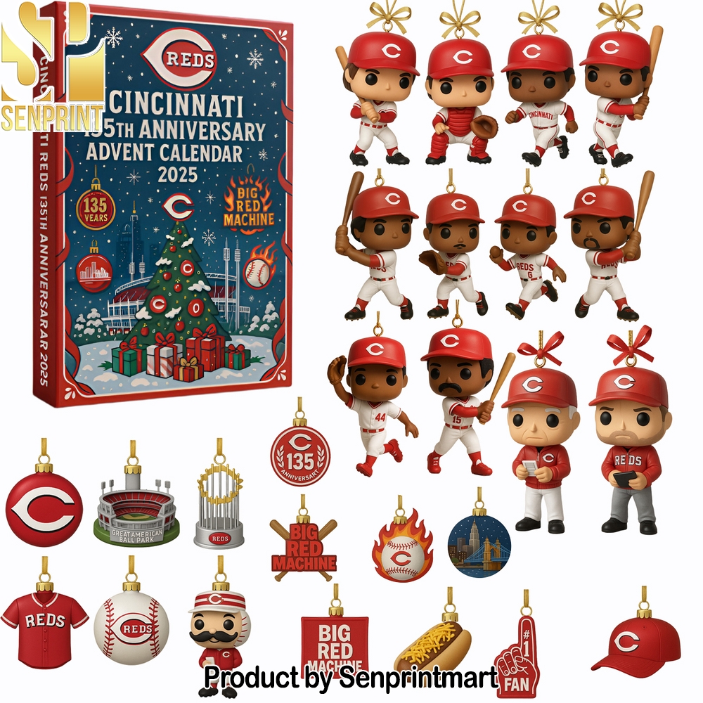 Cincinnati Reds 135th Anniversary 2025 Advent Calendar Box 2025