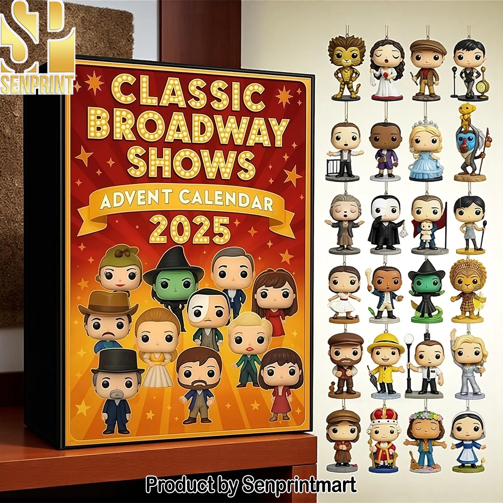Classic Broadway Shows Musical 24 Collectible Mini Figures Christmas Countdown Calendar 2025