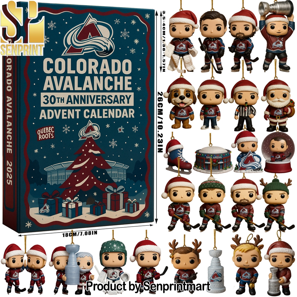 Colorado Avalanche 30th Anniversary 2025 Advent Calendar Box 2025