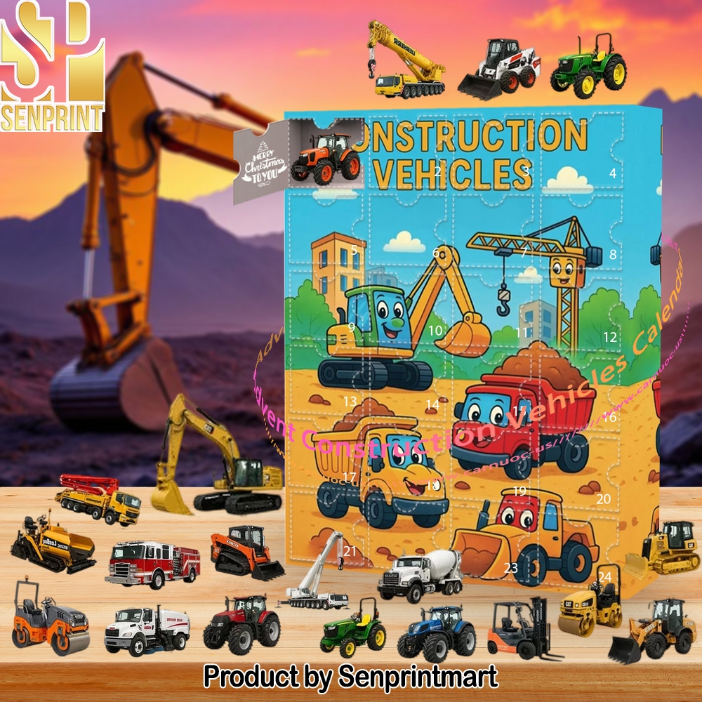 Construction Vehicles 2025 24 Days of Christmas Box 2025