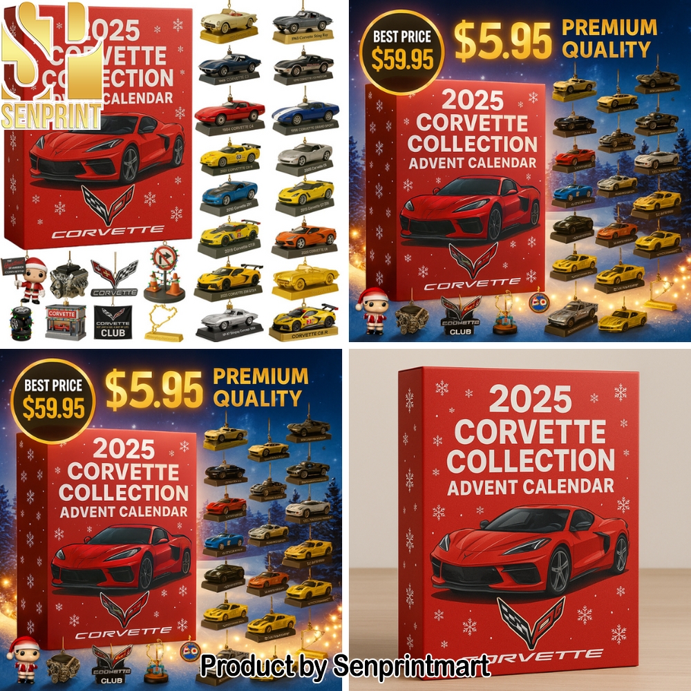 Corvette Car Collectible Countdown to Christmas Box 2025