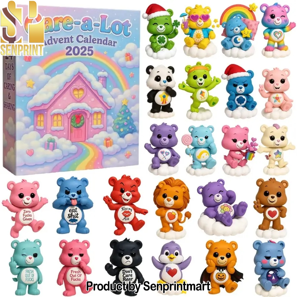 Cute Bear Care A Lot Christmas Christmas Gift Calendar 2025
