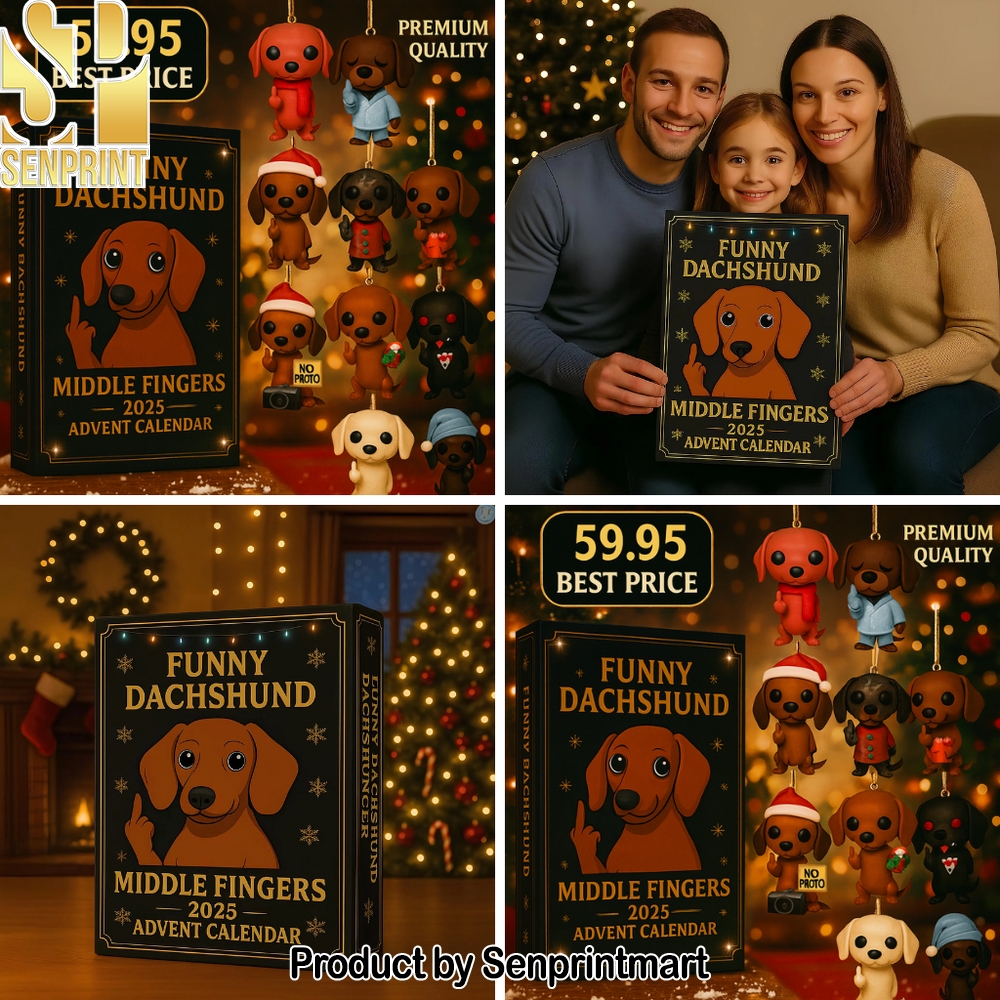 Dachshund Christmas Countdown Calendar 2025