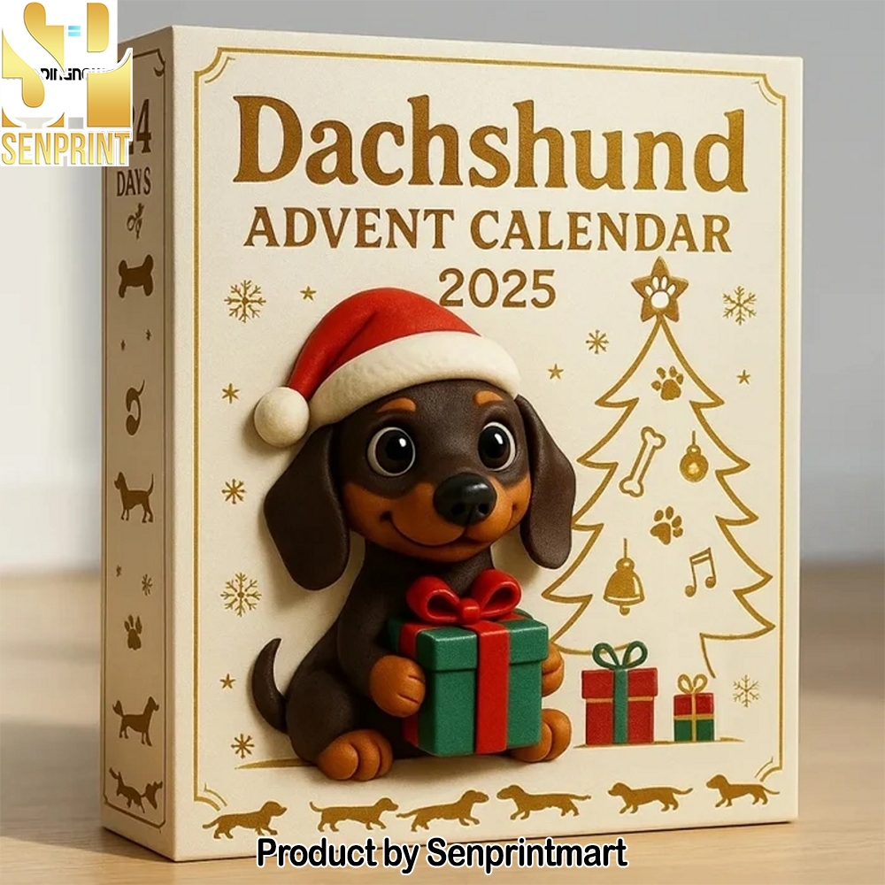 Dachshund Xmas Countdown Box 2025