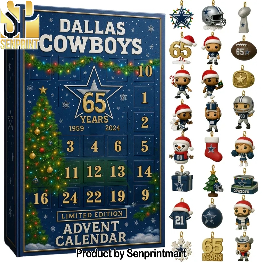 Dallas Cowboys 5Th Anniversary Nfl Holiday Surprise Calendar 2025