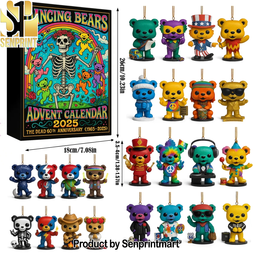 Dancing Bears Grateful Dead 2025 Advent Calendar Box 2025