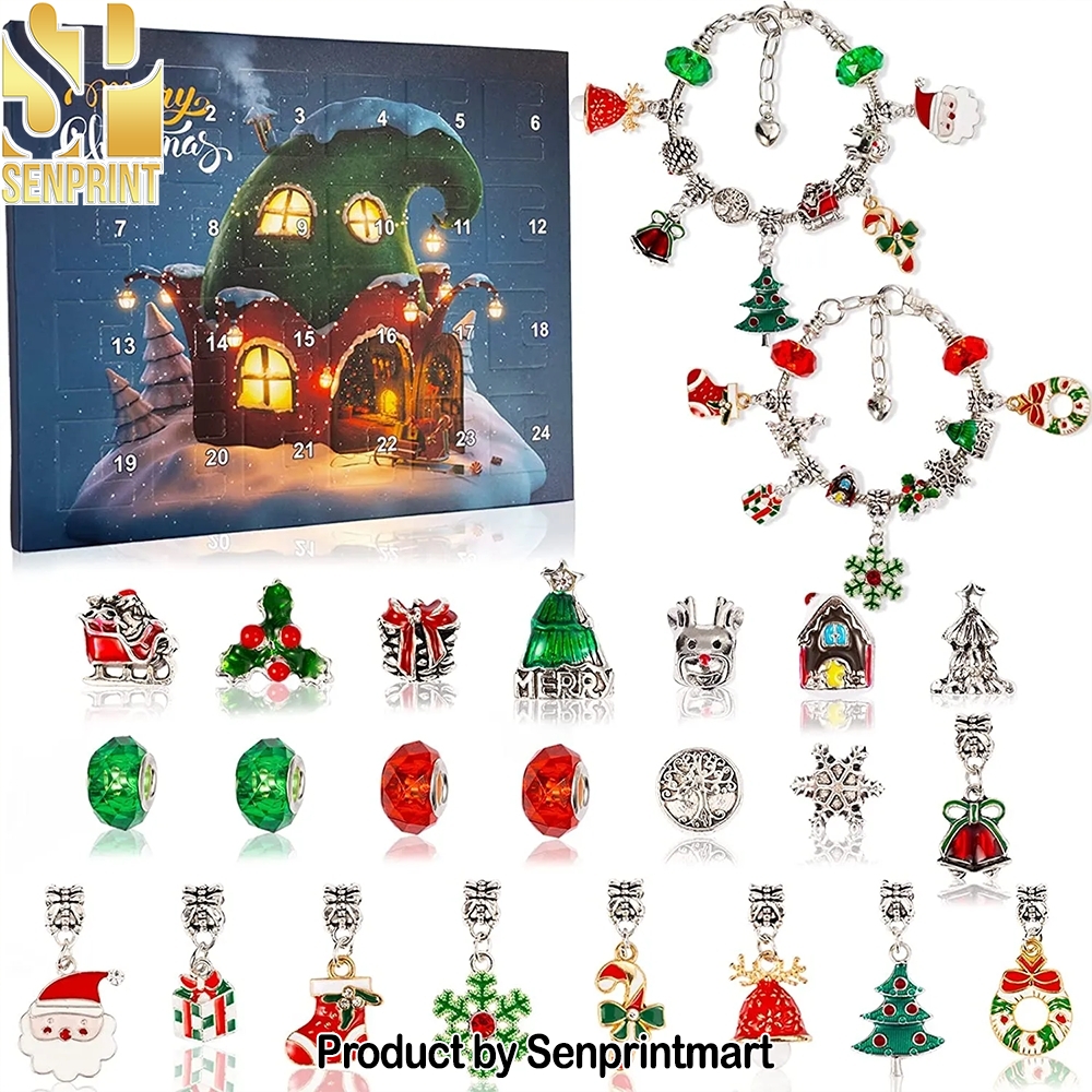 DIY Christmas Charm Bracelet Jewelry Making Gift Set Christmas Surprise Box 2025