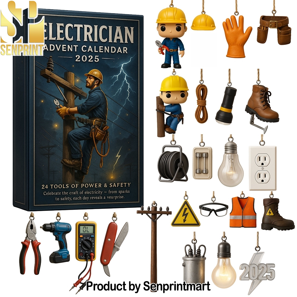 Electrician 24 Power And Safety Tool Surprises Xmas Countdown Box 2025