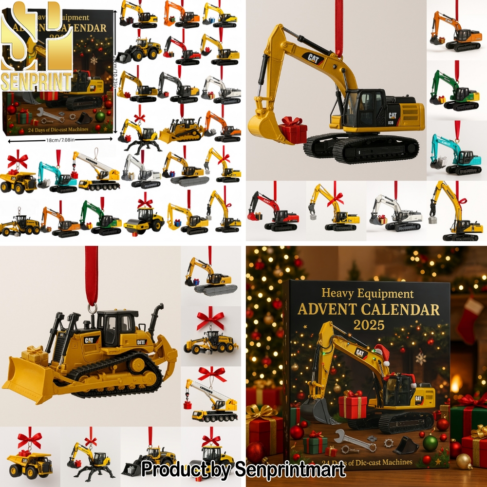 Excavator Die-Cast Machines 24 Days of Christmas Box 2025