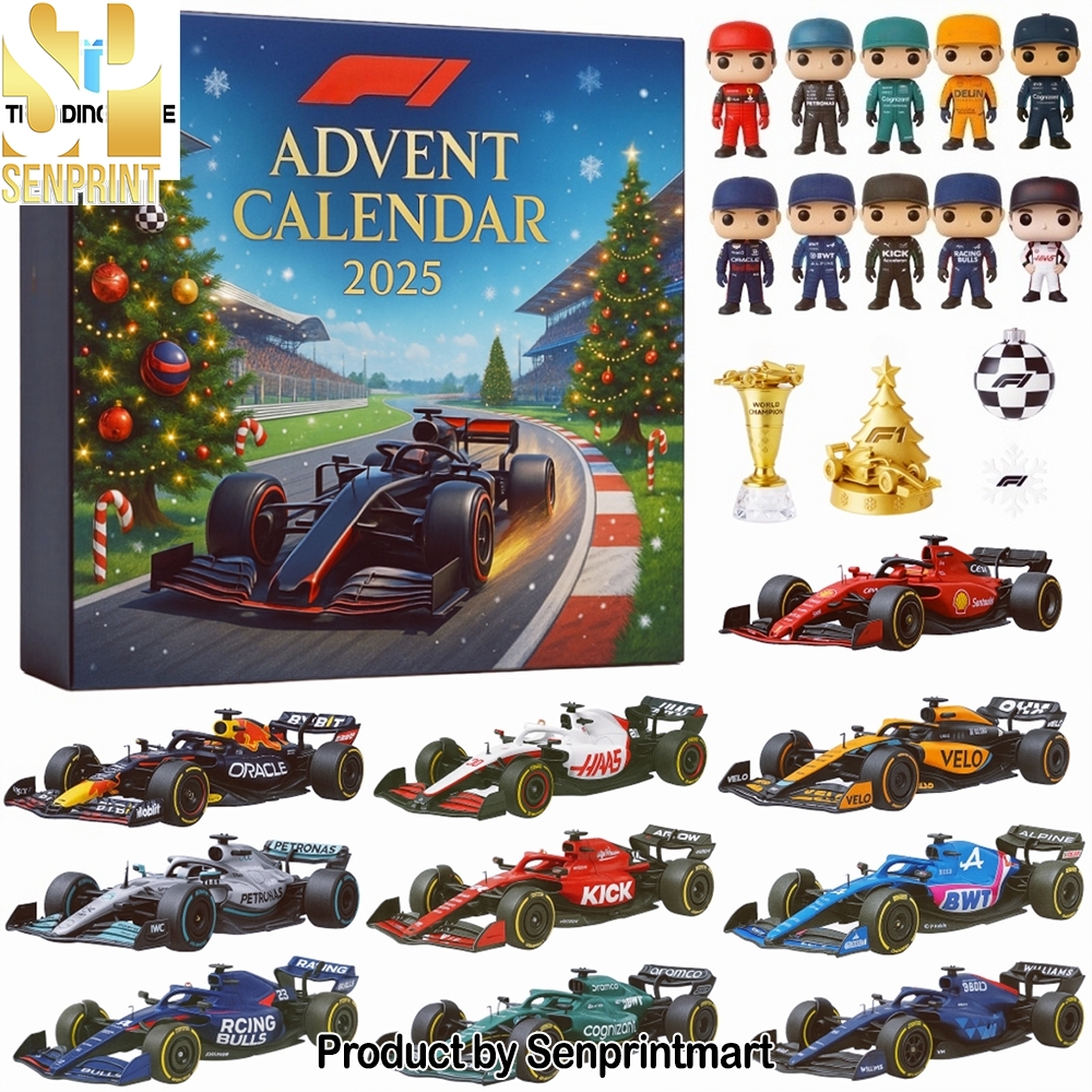 F1 Formula 1 Cars Drivers And Racing Christmas Gift 24 Days of Christmas Box 2025