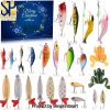 Fishing Lure 24 Days Of Bass Trout And Saltwater Fishing Tackle Gift Set Christmas Surprise Box 2025