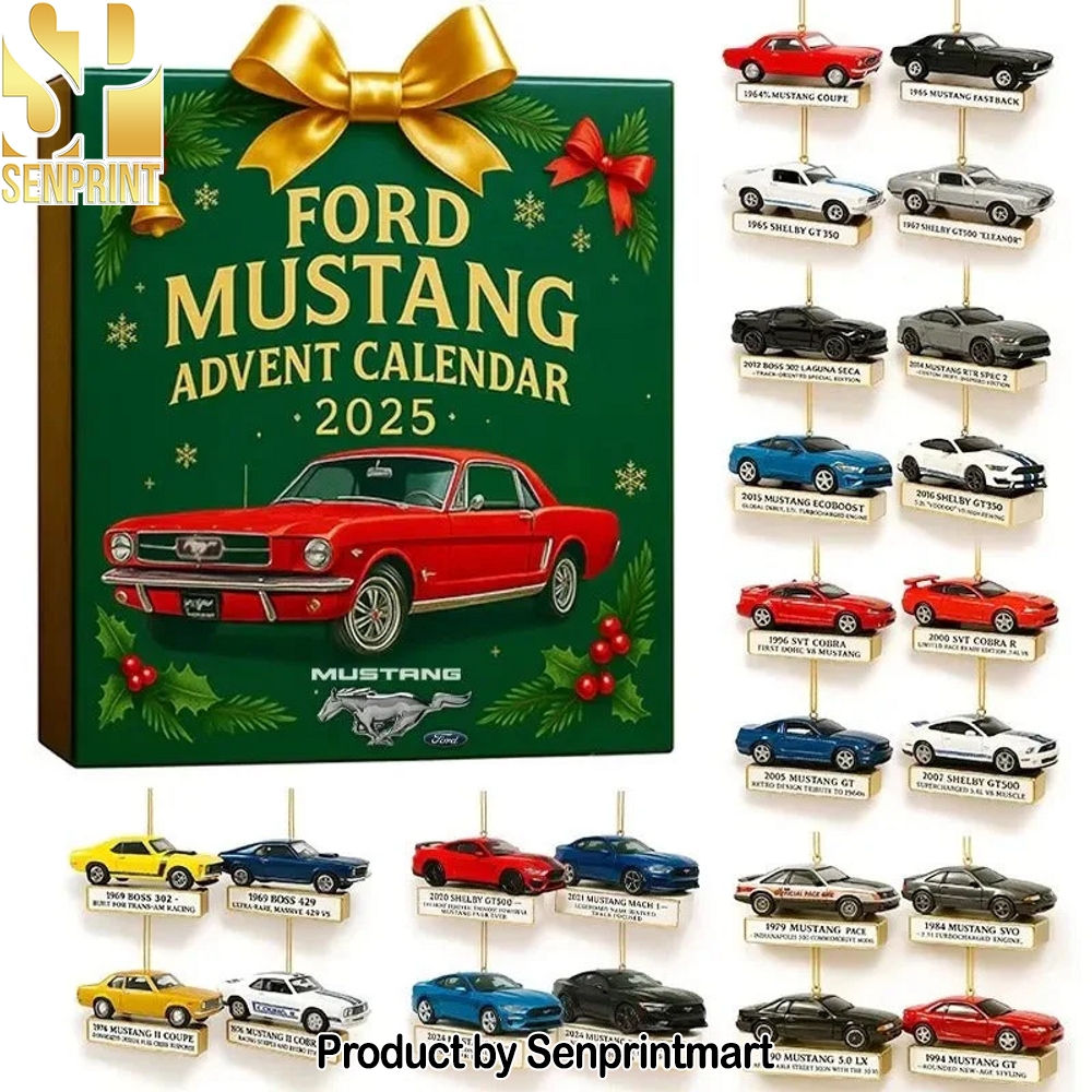 Ford Mustang Car Christmas Countdown Calendar 2025