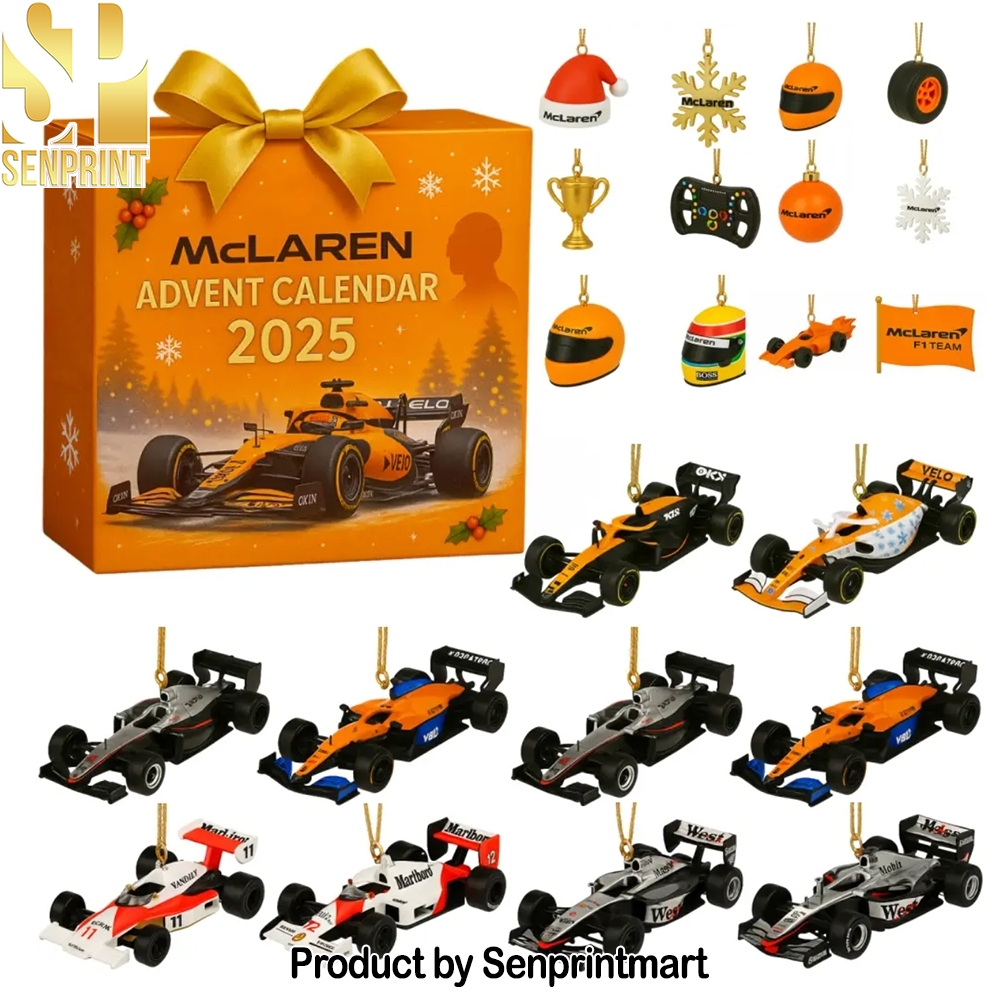 Formula 1 Car And Racing Mclaren 2025 Advent Calendar 2025