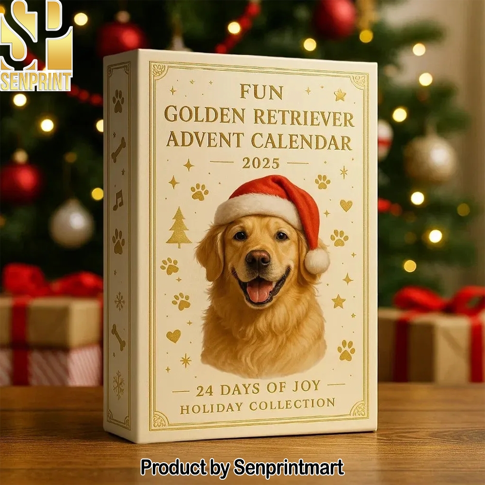 Golden Retriever 24 Days Of Joyful Holiday Surprises Holiday Countdown Box 2025
