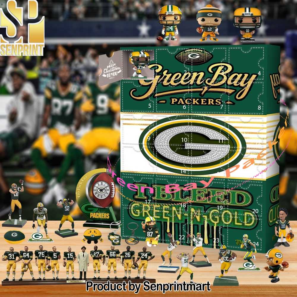 Green Bay Packers Christmas Gift Calendar 2025