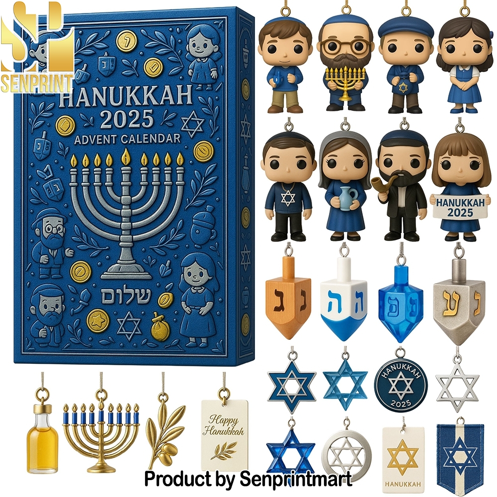 Hanukkah 24 Jewish Holiday Figures And Symbols Christmas Gift Calendar 2025