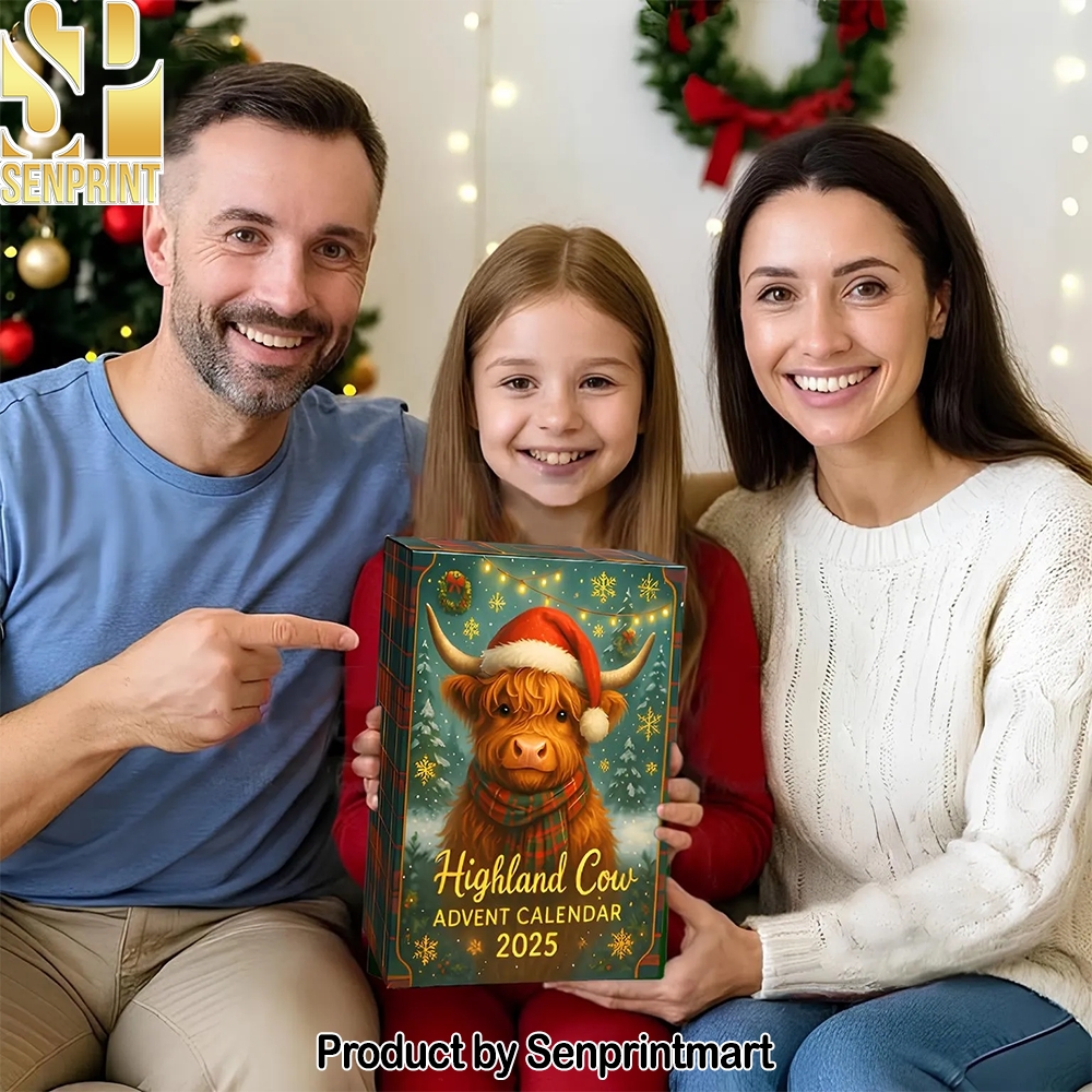 Highland Cow Cute Collectible Figurines Christmas Gift Box Christmas Treat Box 2025