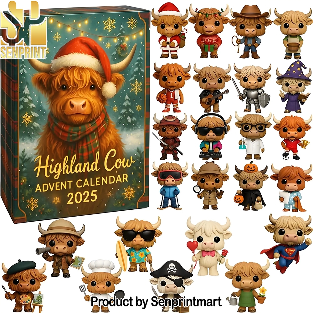 Highland Cow Cute Collectible Figurines Christmas Gift Box Christmas Treat Box 2025 Highland Cow Cute Collectible Figurines Christmas Gift Box Christmas Treat Box 2025