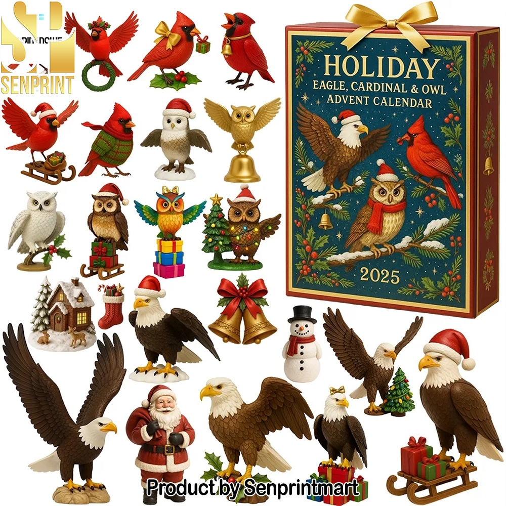Holiday Eagle Cardinal And Owl Christmas Gift 2025 Advent Calendar 2025