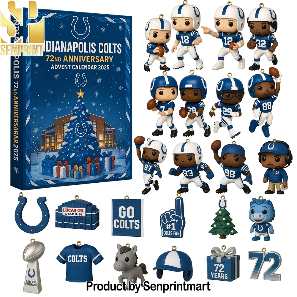 Indianapolis Colts 72Nd Anniversary Festive Countdown Calendar 2025