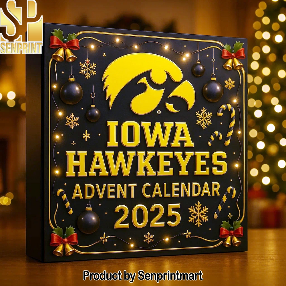 Iowa Hawkeyes 2025 Advent Calendar Box 2025 Iowa Hawkeyes 2025 Advent Calendar Box 2025