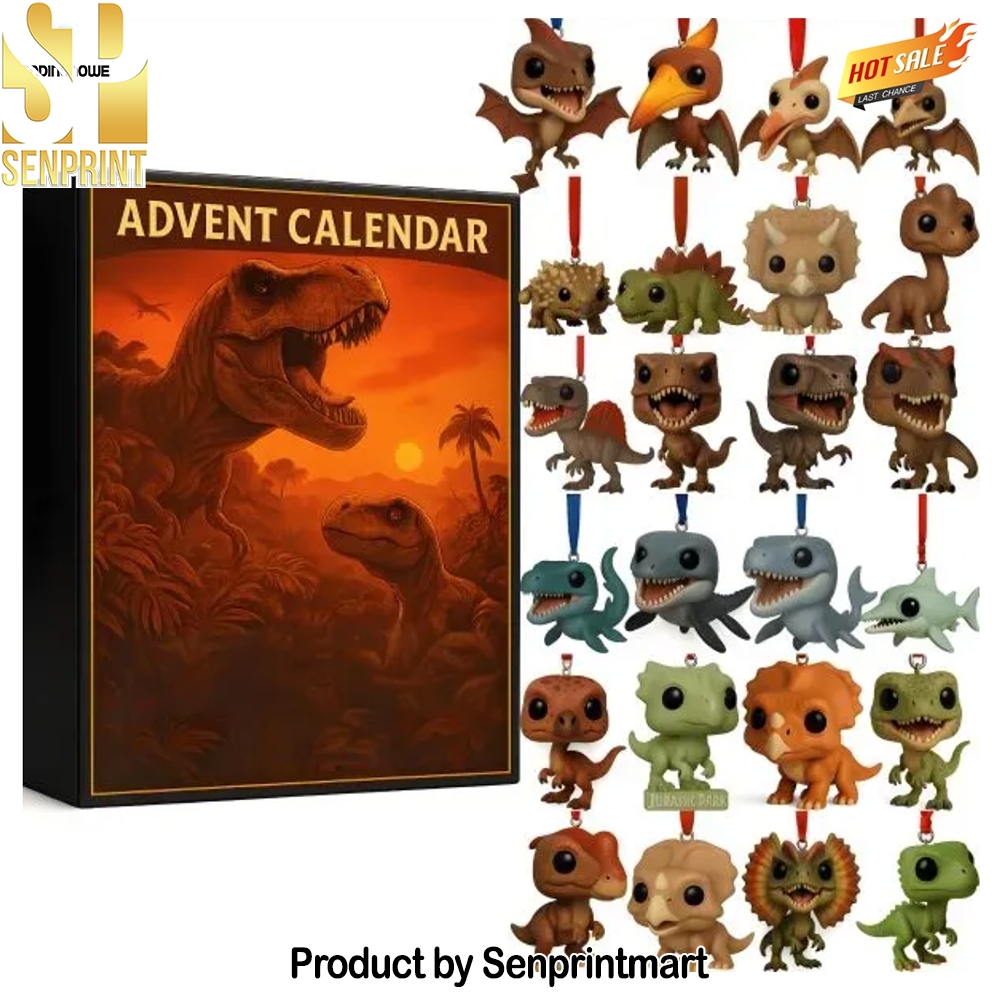 Jurassic Park 24 Dinosaur Figures Christmas Countdown Gift Christmas Countdown Calendar 2025