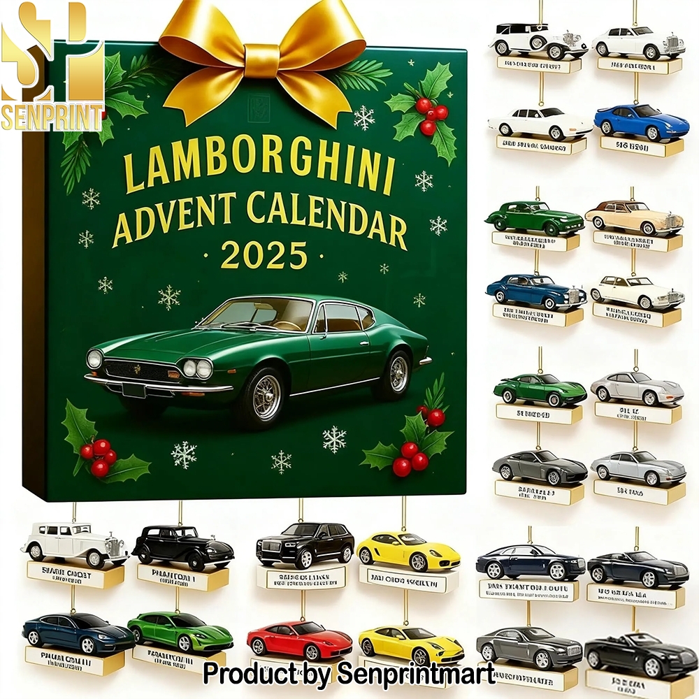 Lamborghini 24 Days Of Classic And Supercar Collectible Models Xmas Countdown Box 2025