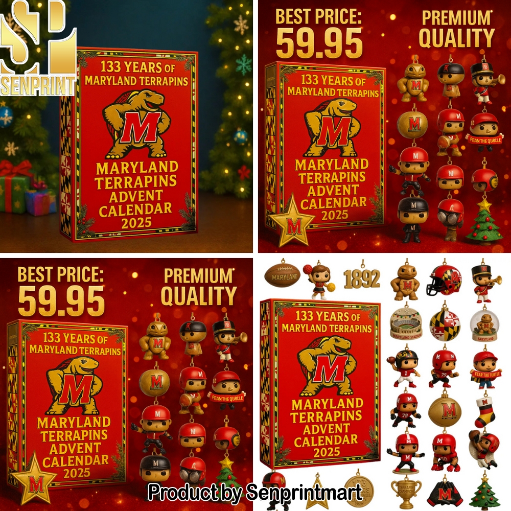 Maryland Terrapins Christmas Countdown Calendar 2025