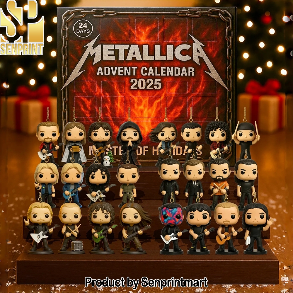 Metallica Rock Band Collectible Mini Figures Gift Set Countdown to Christmas Box 2025