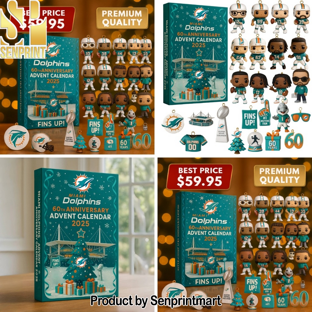 Miami Dolphins 59th Anniversary Christmas Daily Gift Box 2025