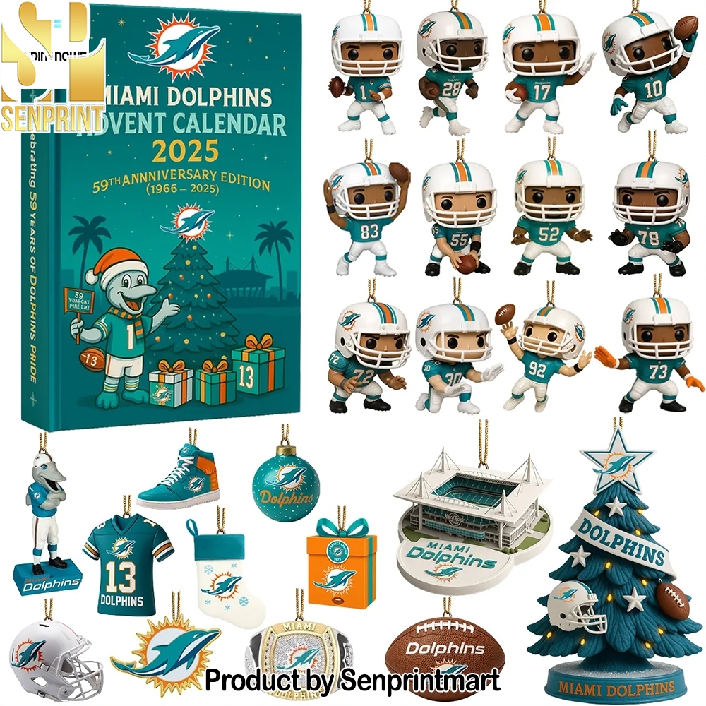 Miami Dolphins Countdown to Christmas Box 2025