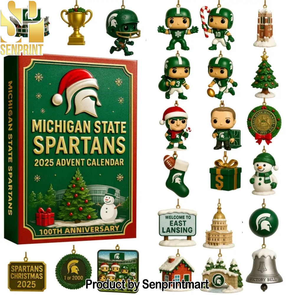 Michigan State Spartans 100Th Anniversary Christmas Countdown Calendar 2025