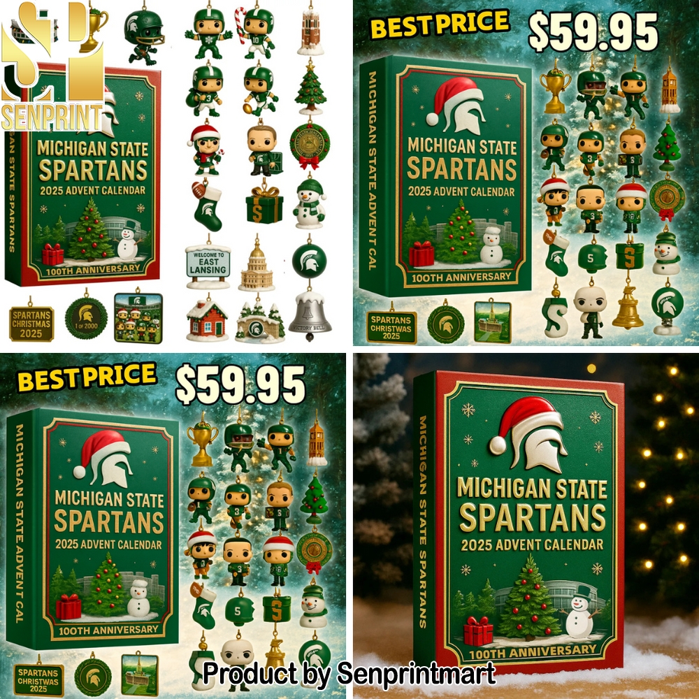 Michigan State Spartans Christmas Daily Gift Box 2025