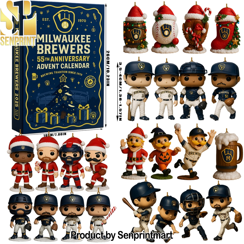 Milwaukee Brewers 55th Anniversary 2025 Advent Calendar Box 2025
