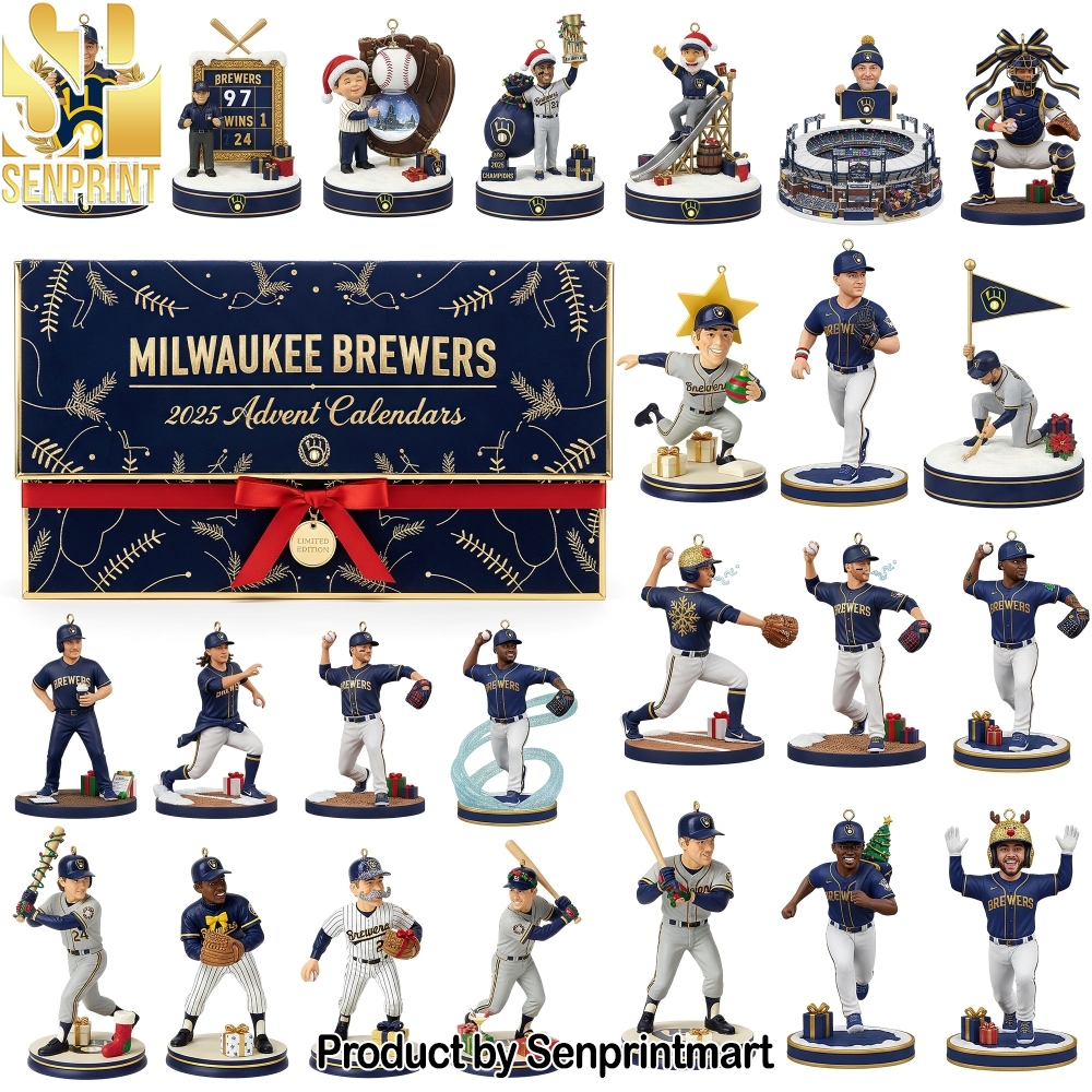 Milwaukee Brewers Christmas Gift Festive Countdown Calendar 2025