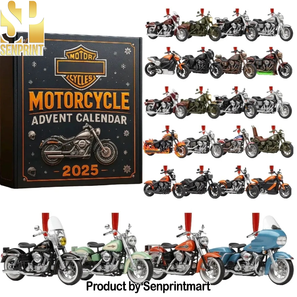 Motorcycle Harley Davidson Christmas Countdown Calendar 2025