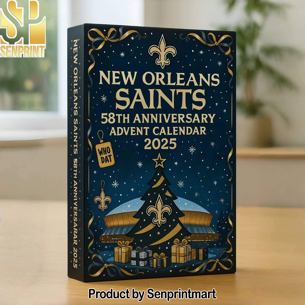 New Orleans Saints 58th Anniversary 2025 Advent Calendar Box 2025 New Orleans Saints 58th Anniversary 2025 Advent Calendar Box 2025