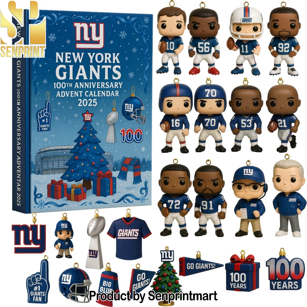 New York Giants 100th Anniversary 2025 Advent Calendar Box 2025