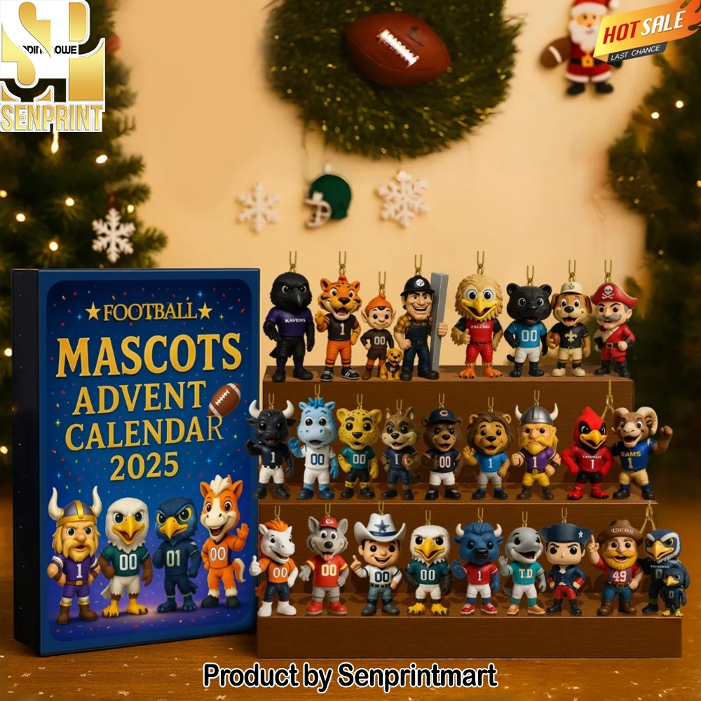 NFL Team Football Mascots Advent Calendar 2025