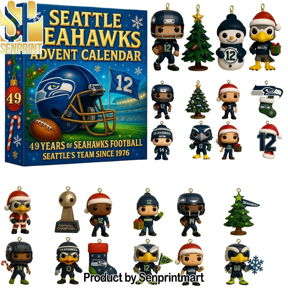 Nfl Team Seattle Seahawks Christmas Daily Gift Box 2025