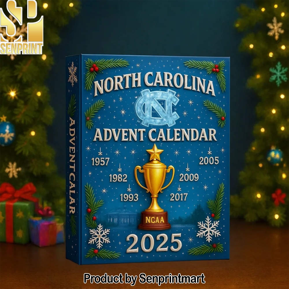 North Carolina Tar Heels Holiday Surprise Calendar 2025