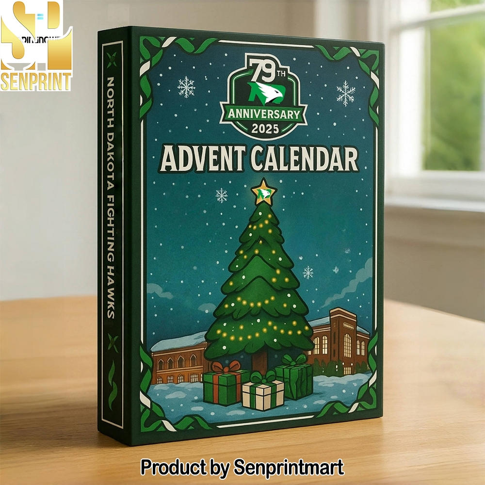 North Dakota Fighting Hawks 79Th Anniversary Holiday Surprise Calendar 2025