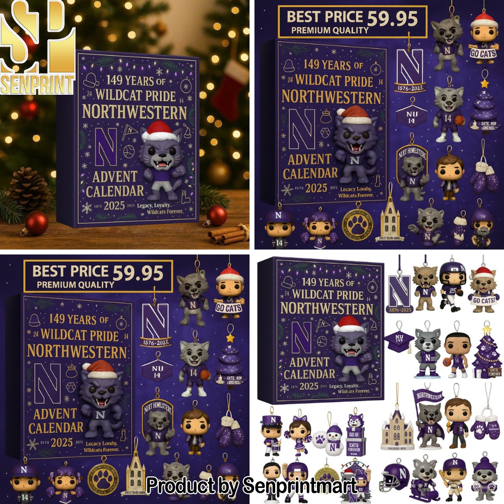 Northwestern Wildcats Festive Countdown Calendar 2025