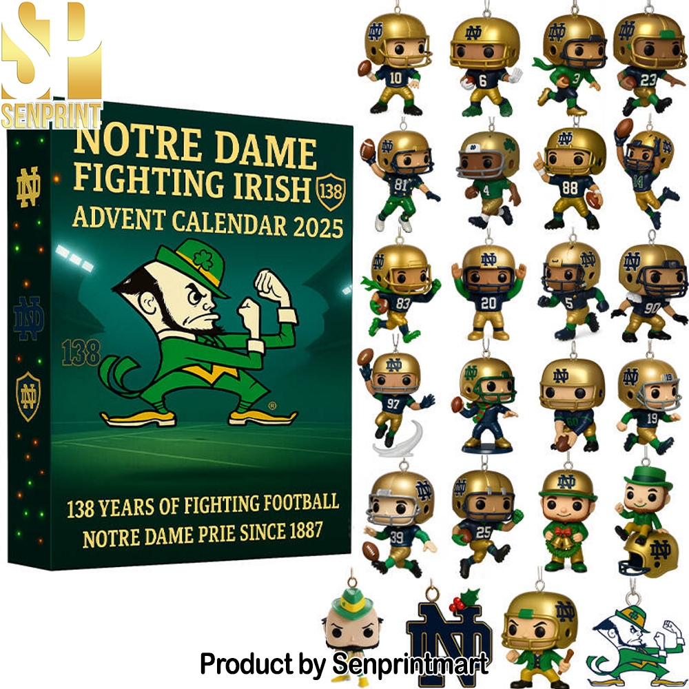 Notre Dame Fighting Irish 138th Anniversary 2025 Advent Calendar Box 2025