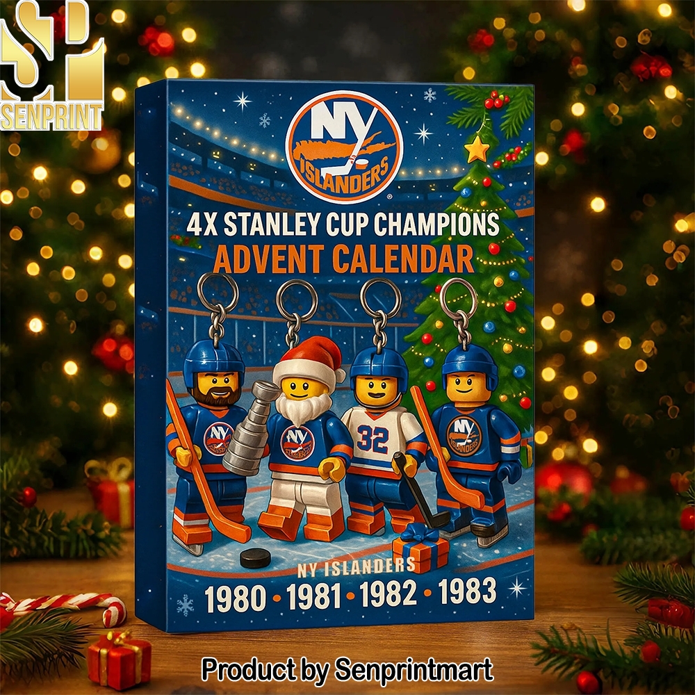 Ny Islanders 4X Stanley Cup Champions Figures Gift Set Festive Countdown Calendar 2025